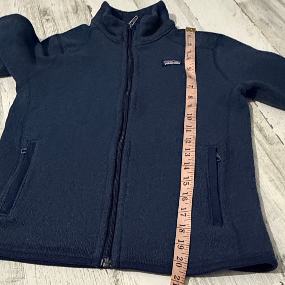 Patagonia Kids Deep Blue Fleece Jacket - Picture 9 of 9